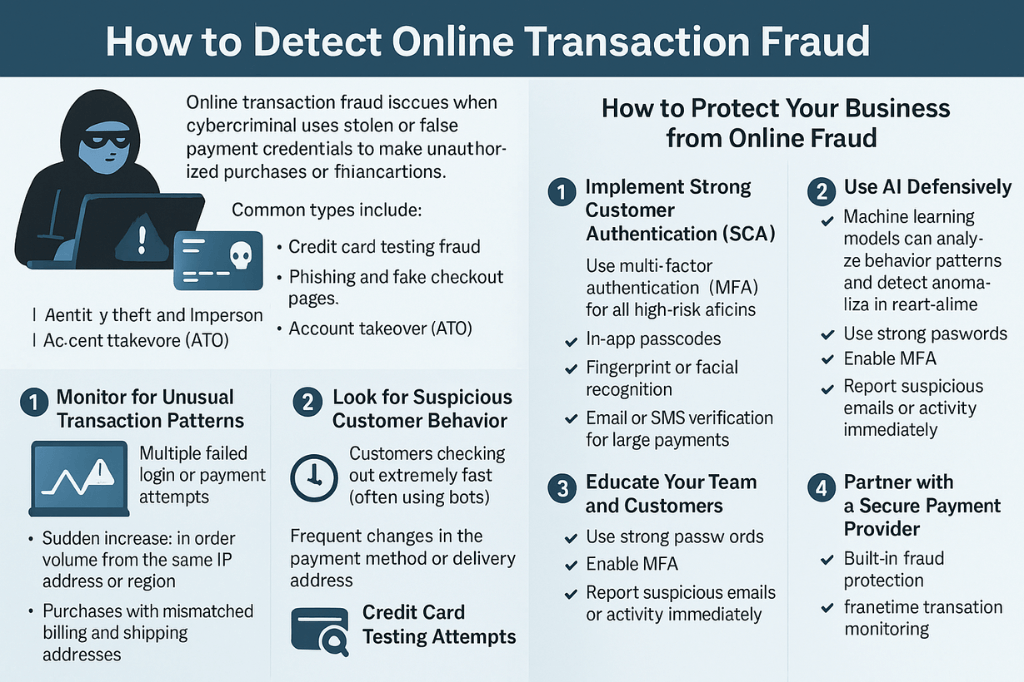 How to detect Online Transaction Fraud and protect your business