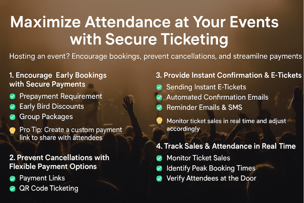 4 tips to optimize your event sales and payment process